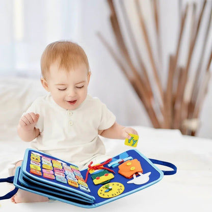 Montessori Sensory Board Wool 15 Activities
