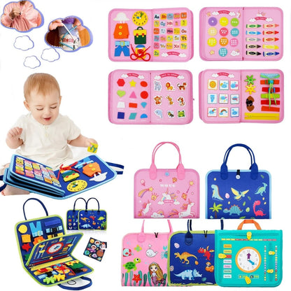 Montessori Sensory Board Wool 15 Activities