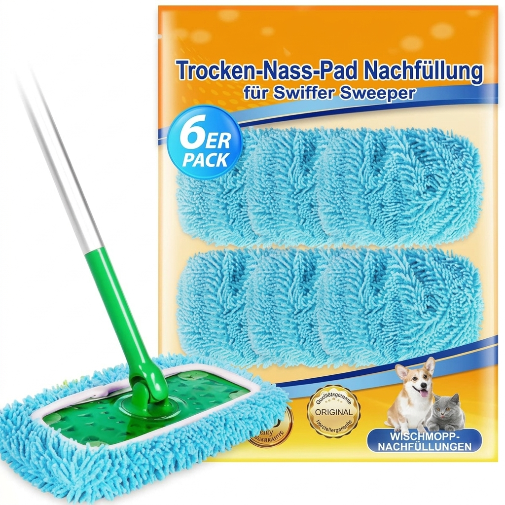 Mop Covers Microfiber Reusable & Machine-Washable
