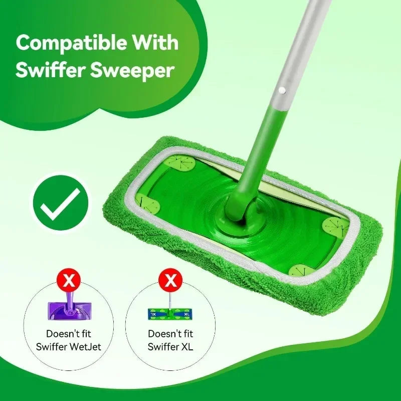 Mop Pads Dense Microfiber High Absorption Set of 6