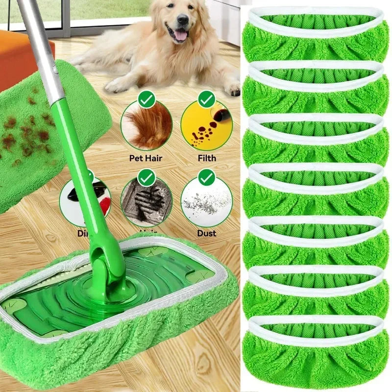 Mop Pads Dense Microfiber High Absorption Set of 6