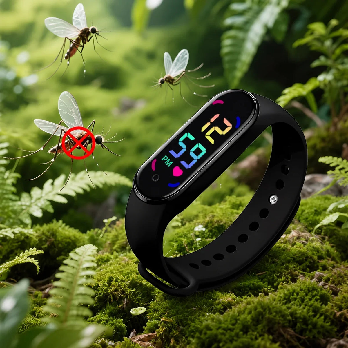 Mosquito Repellent Wristband Adjustable Soft Silicone