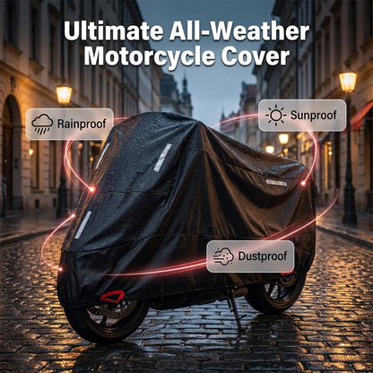 Motorcycle Cover Oxford Fabric Weather-Resistant Reflective Strips