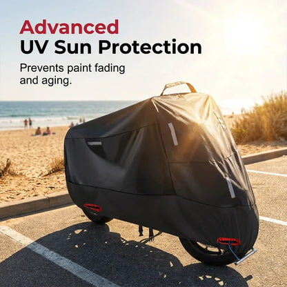 Motorcycle Cover Oxford Fabric Weather-Resistant Reflective Strips