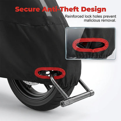 Motorcycle Cover Oxford Fabric Weather-Resistant Reflective Strips