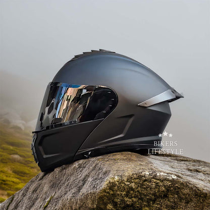 Motorcycle Helmet Modular Dual Lens Anti-Fog DOT ECE Certified