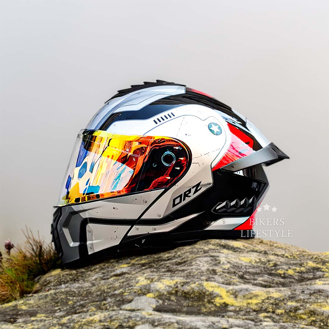 Motorcycle Helmet Modular Dual Lens Anti-Fog DOT ECE Certified