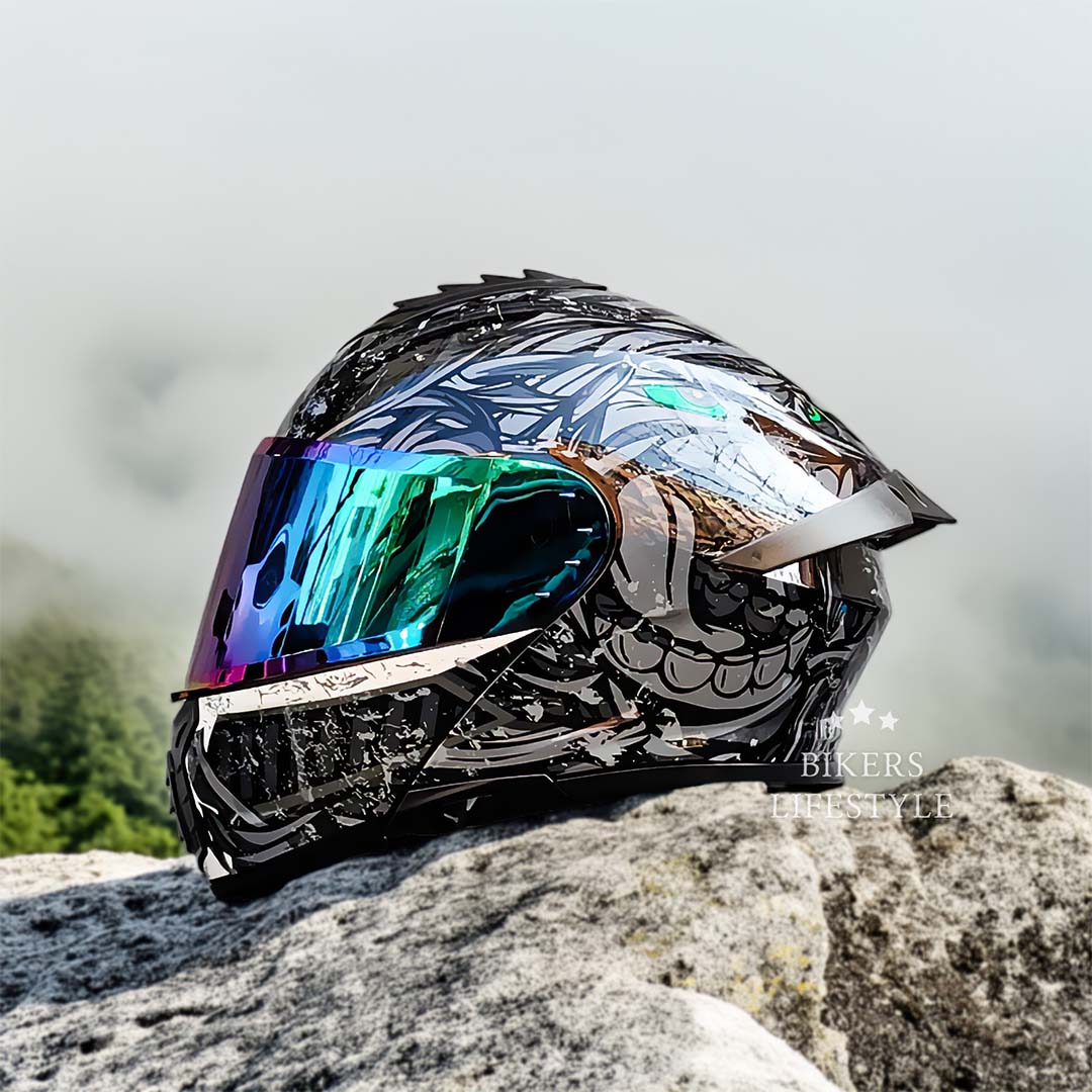 Motorcycle Helmet Modular Dual Lens Anti-Fog DOT ECE Certified