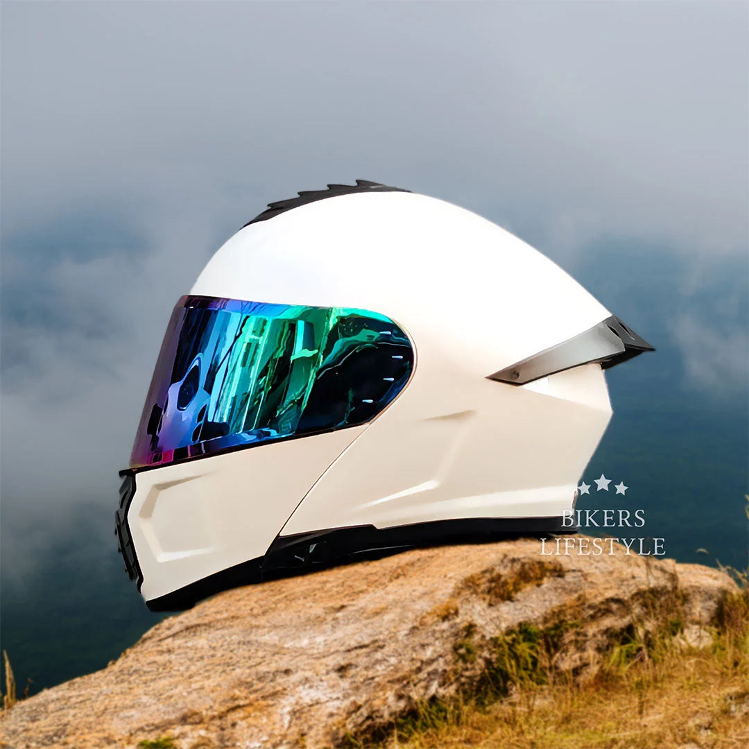 Motorcycle Helmet Modular Dual Lens Anti-Fog DOT ECE Certified