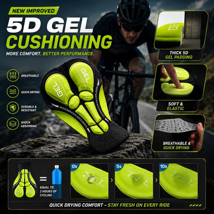 Motorcycle Riding Shorts Multi-Layer Gel Padding Breathable Low-Profile