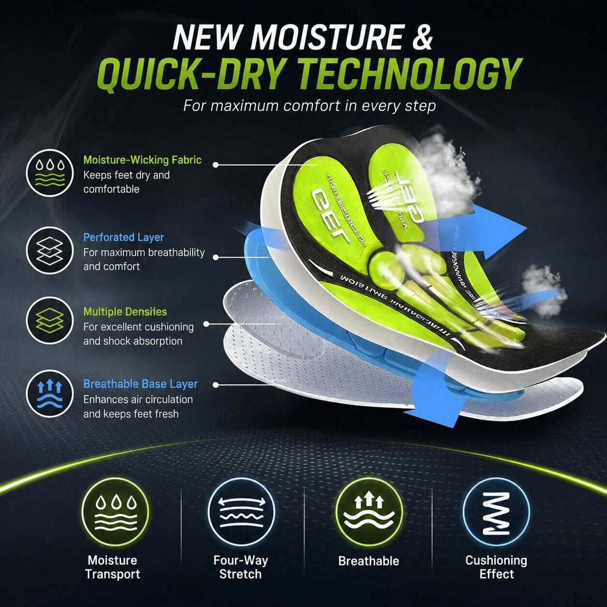 Motorcycle Riding Shorts Multi-Layer Gel Padding Breathable Low-Profile