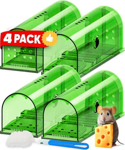 Mouse Trap Live Capture Clear Body Set of 4
