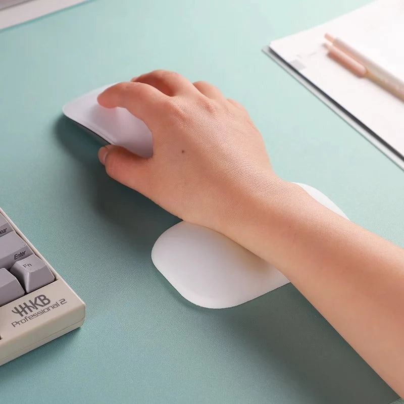 Mouse Wrist Rest Ergonomic Memory Foam Support Wipe-Clean Cover