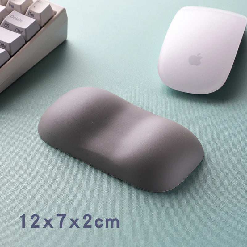 Mouse Wrist Rest Ergonomic Memory Foam Support Wipe-Clean Cover