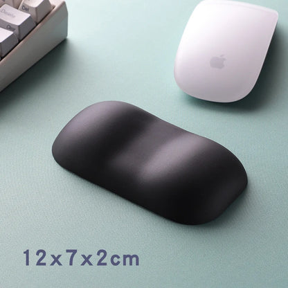 Mouse Wrist Rest Ergonomic Memory Foam Support Wipe-Clean Cover