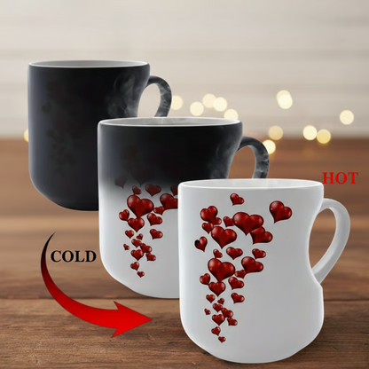 Mug Thermoactive Heart Design Microwave & Dishwasher Safe