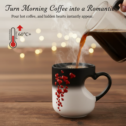 Mug Thermoactive Heart Design Microwave & Dishwasher Safe