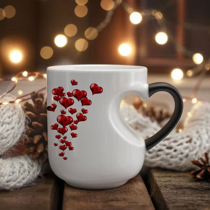 Mug Thermoactive Heart Design Microwave & Dishwasher Safe