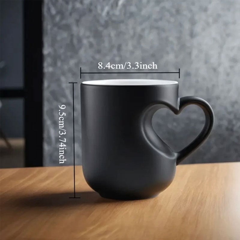 Mug Thermoactive Heart Design Microwave & Dishwasher Safe