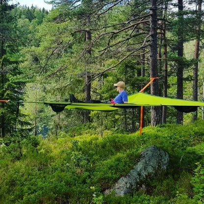 Multi-Person Hammock Triangular 3-Point Suspension Breathable Mesh