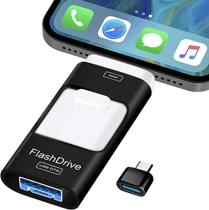 Multi-Port USB Flash Drive OTG & USB Aluminum Case