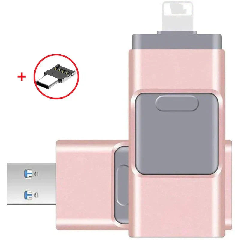 Multi-Port USB Flash Drive OTG & USB Aluminum Case