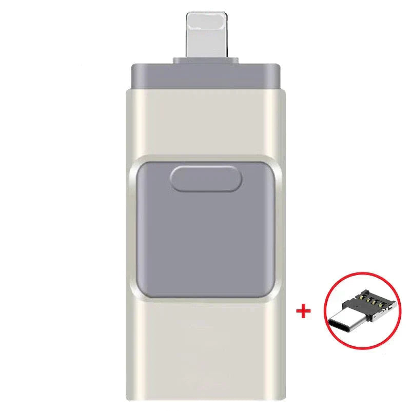 Multi-Port USB Flash Drive OTG & USB Aluminum Case