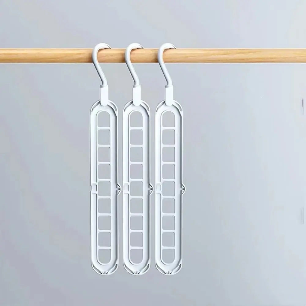 Multi-Tier Hanger Holds Nine Garments 3-Pack