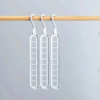 Multi-Tier Hanger Holds Nine Garments 3-Pack