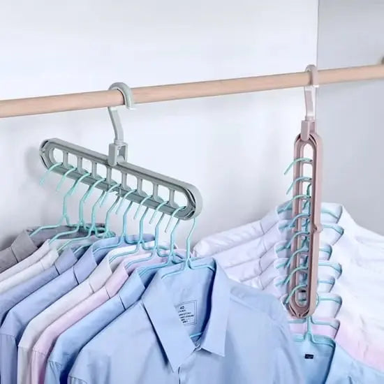 Multi-Tier Hanger Holds Nine Garments 3-Pack