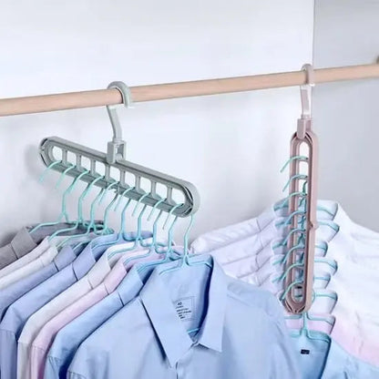 Multi-Tier Hanger Holds Nine Garments 3-Pack