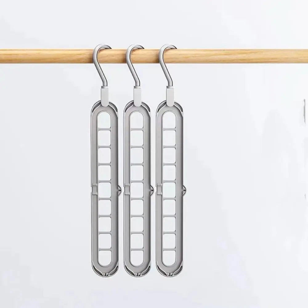 Multi-Tier Hanger Holds Nine Garments 3-Pack