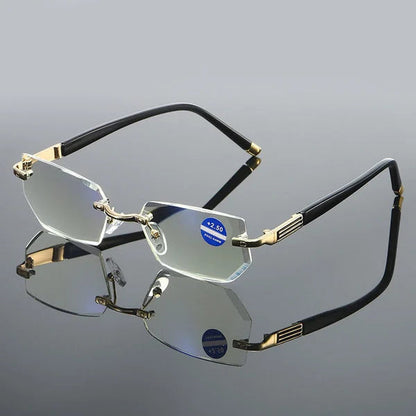 Multifocal Reading Glasses Blue Light Filter & Flexible Temples