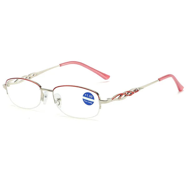 Multifocal Reading Glasses Blue Light Filter & Flexible Temples