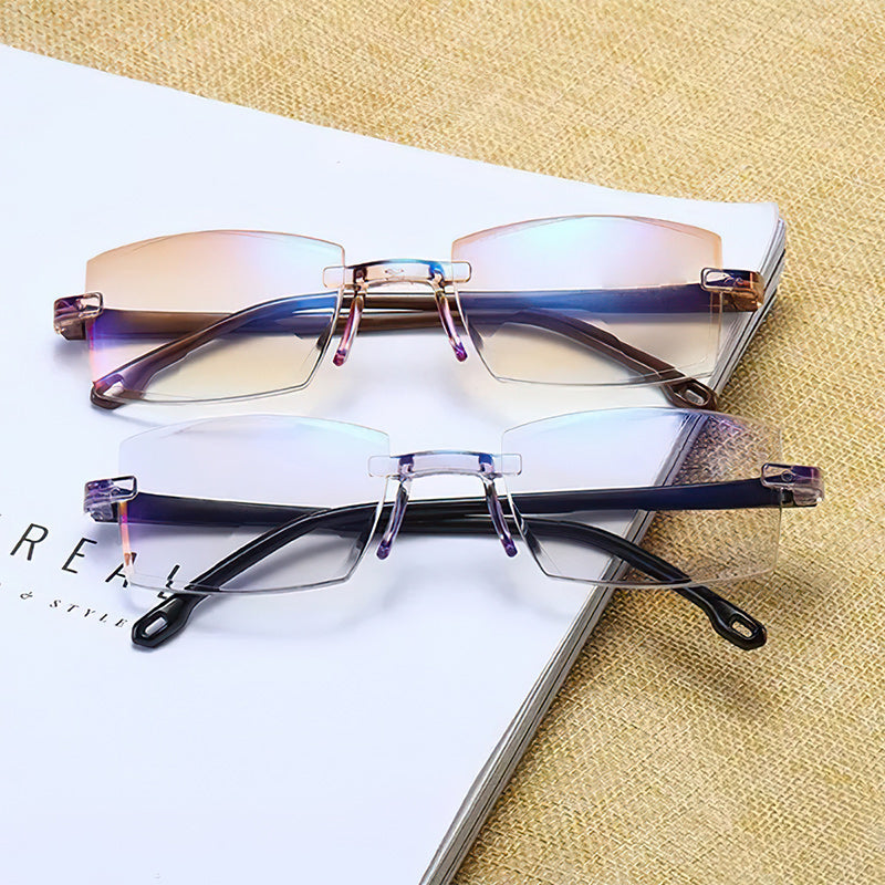 Multifocal Reading Glasses Blue Light Filter & Flexible Temples