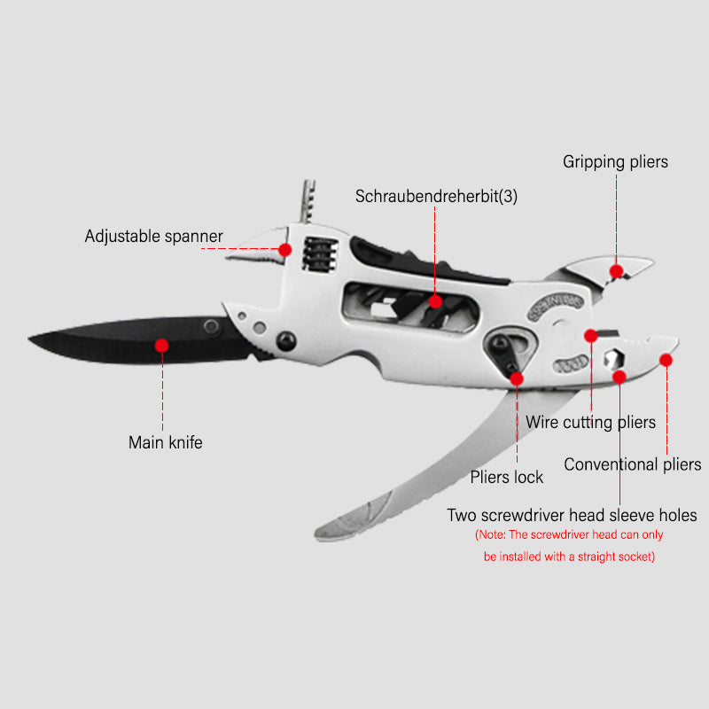 Multifunction Pliers Stainless Steel Locking Ergonomic Grip