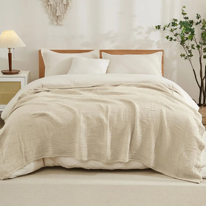 Muslin Throw Blanket Six-Layer Breathable Cotton