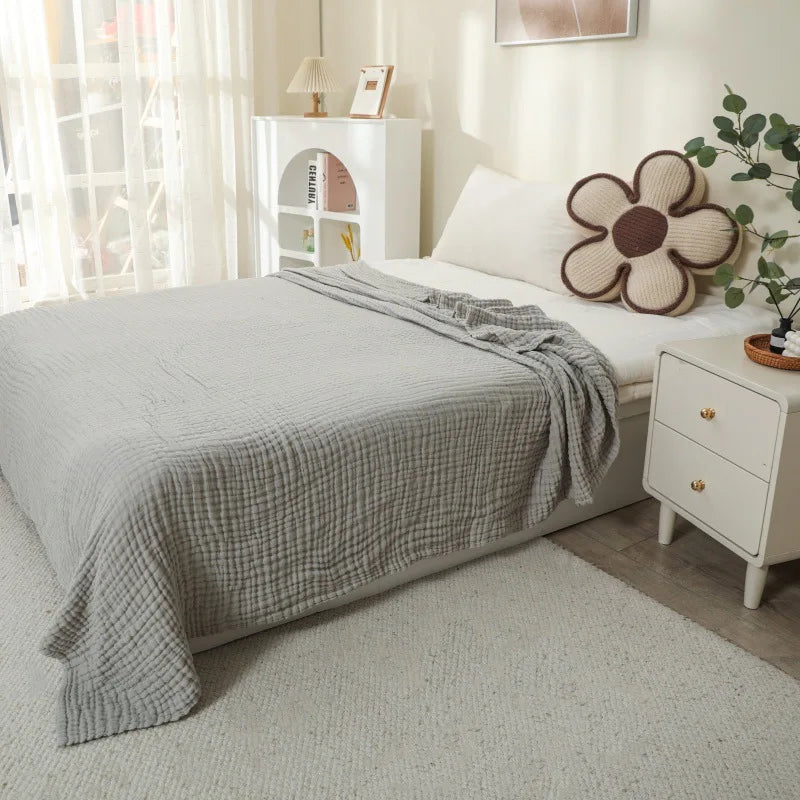 Muslin Throw Blanket Six-Layer Breathable Cotton