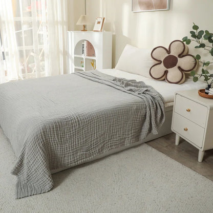 Muslin Throw Blanket Six-Layer Breathable Cotton