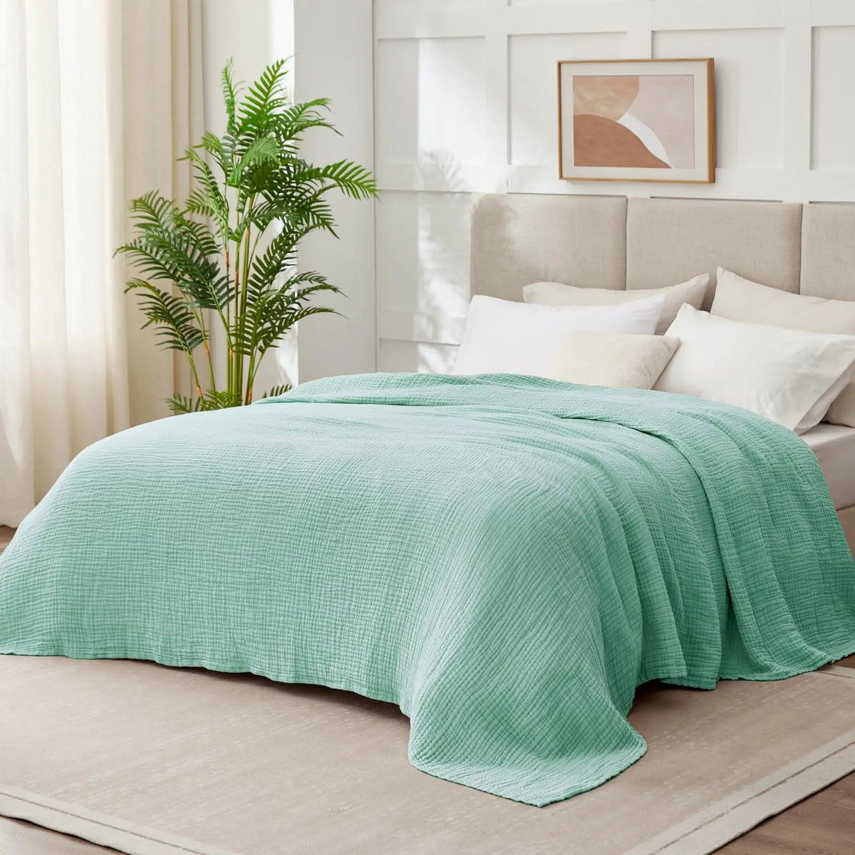 Muslin Throw Blanket Six-Layer Breathable Cotton