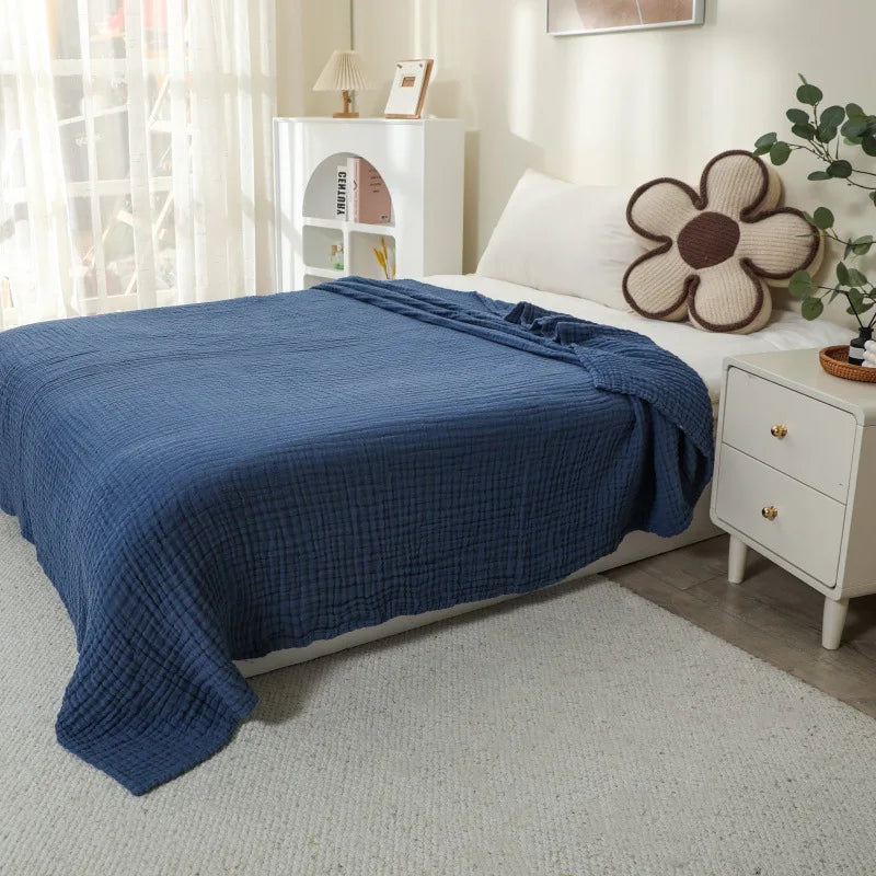 Muslin Throw Blanket Six-Layer Breathable Cotton