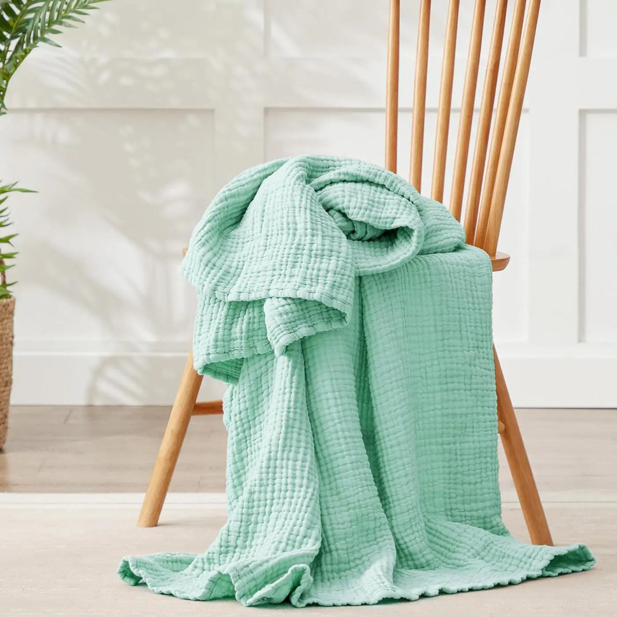 Muslin Throw Blanket Six-Layer Breathable Cotton