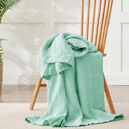 Muslin Throw Blanket Six-Layer Breathable Cotton