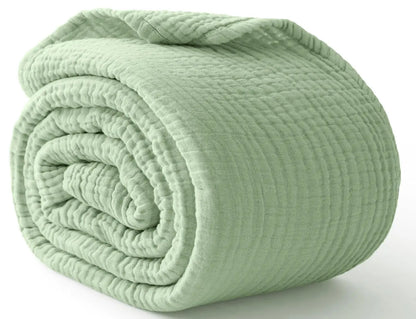 Muslin Throw Blanket Six-Layer Breathable Cotton