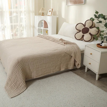 Muslin Throw Blanket Six-Layer Breathable Cotton