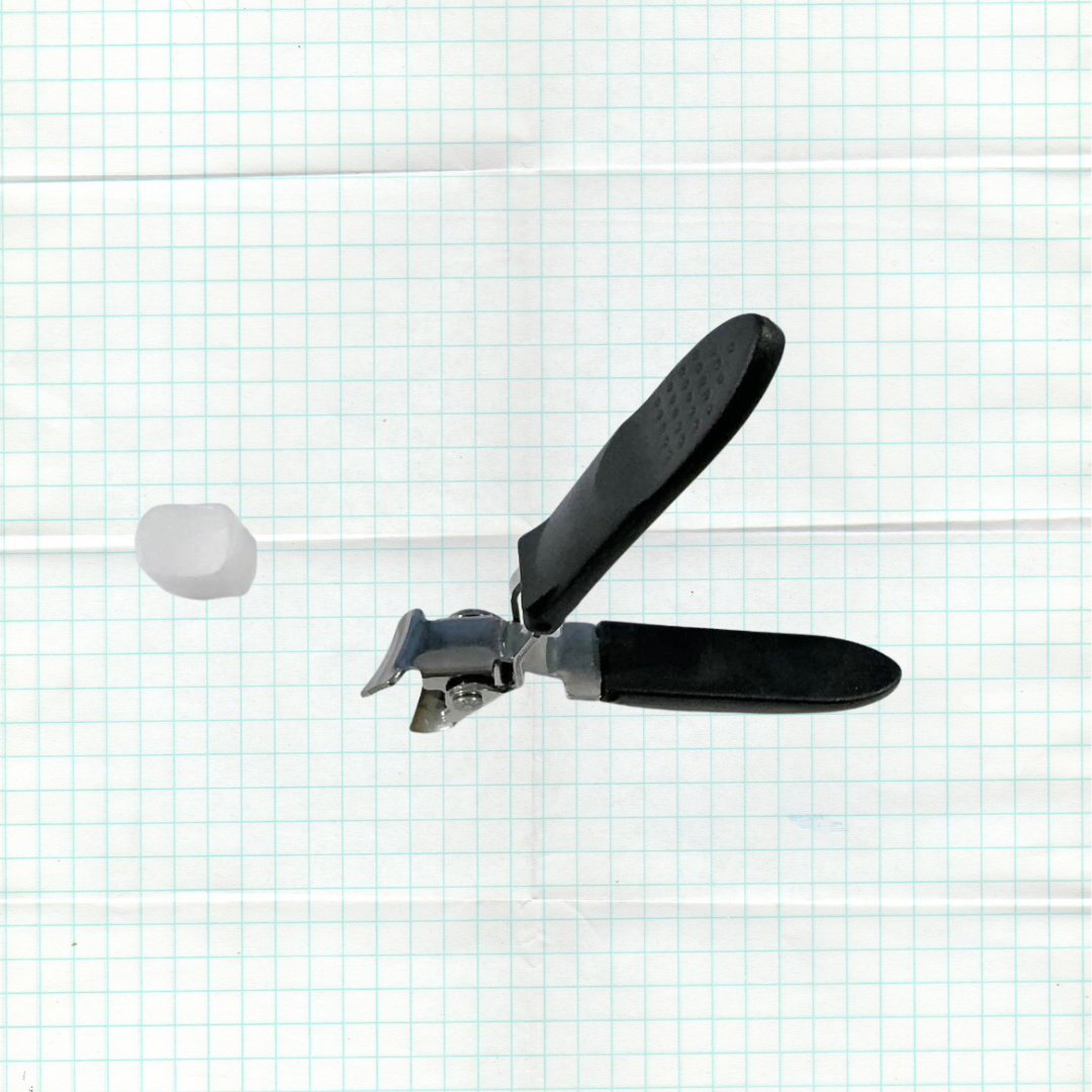 Nail Clipper Angled Precision Blade & Collection Tray
