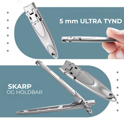 Nail Clipper Ultra-Thin Foldable Medical Stainless Steel Keychain
