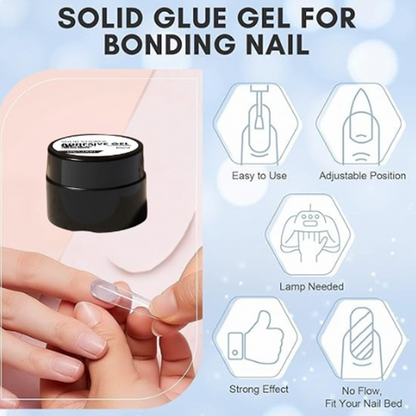 Nail Glue Gel Strong Hold Drip-Free LED & UV Cure