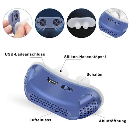 Nasal Insert Anti-Snoring Medical-Grade Silicone USB Rechargeable