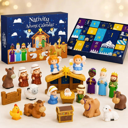 Nativity Advent Calendar 25 Figures & Scene Pieces